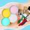 24 Pieces Small Metal Buckets Colored (Purple, Orange, Rose Pink, Green, Pink, Blue, White, Yellow) 4.13"L x 4.13"W x 3.15"H